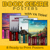 Book Genre Posters WITH YOUNG ADULT TITLES | Classroom Dec
