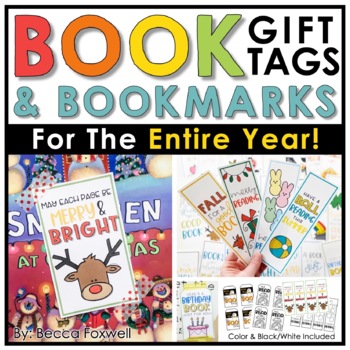 Preview of Book Gift Tags & Bookmarks For The Year