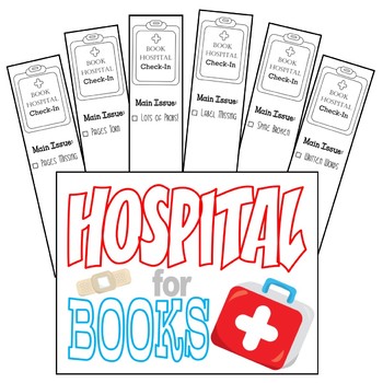 Preview of Book Hospital Sign and Tags