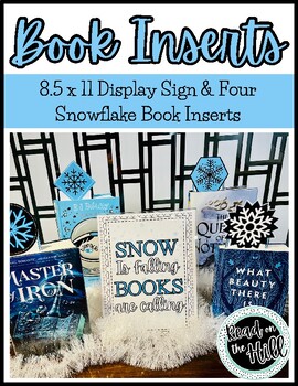 Preview of Book Inserts - Snow is Falling, Books are Calling