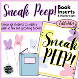 Book Inserts - Spring-Easter-Sneak A Peep! Library & Class