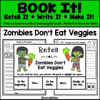 book it retell it write it make it packet zombies don t eat veggies