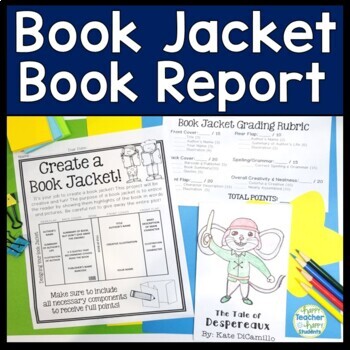 Preview of Book Jacket Book Report: Book Jacket template | Writing, Art & Reading combined!
