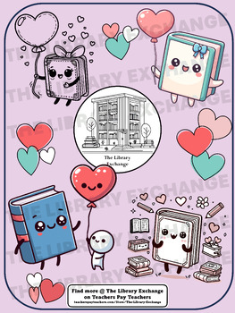 Preview of Book Love Clip Art