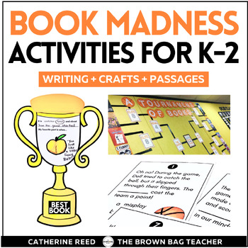 Preview of Book Madness Activities for Hosting a Book Tournament: Crafts, Writing, Passages