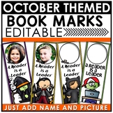 Book Marks OCTOBER Themed Personalized