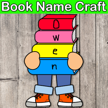 Preview of Book Name Craft | Back To School | Bulletin Board 