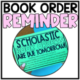 Book Order Deadline Reminder FREEBIE