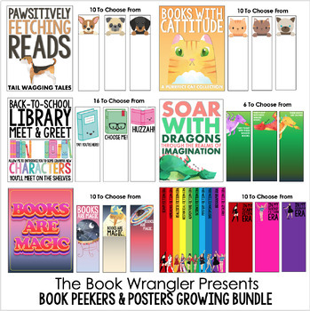 Preview of Book Peekers - Classroom or School Library Displays