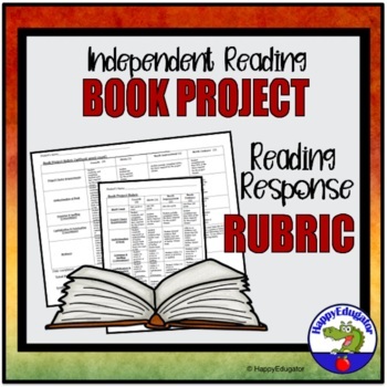 Preview of Book Project Rubric for Independent Reading