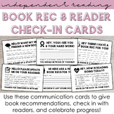 Book Rec & Reader Check-In Communication Cards - Support I