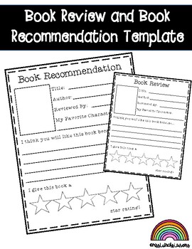 Preview of Book Review and Recommendation Template