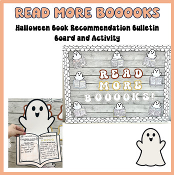 Preview of Book Recommendation | Halloween Book Bulletin Board | Book Review Activity