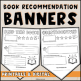 Book Recommendation Templates - Classroom Library Banner Posters 