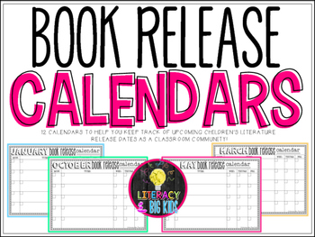 Preview of Book Release Calendars