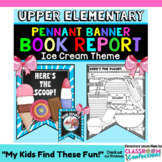 Book Report Form: Ice Cream Theme