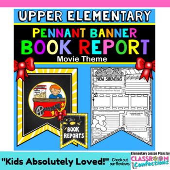 Preview of Book Report Template: Movie Theme
