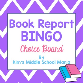 Preview of Book Report Bingo Independent Reading Choice Board- Distance Learning
