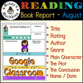 Book Report / Book Assessment ** AUGUST ** Back To School 
