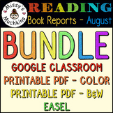 Book Report / Book Assessment ** August ** BUNDLE - Back T