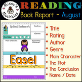 Book Report / Book Assessment ** August ** Back To School 