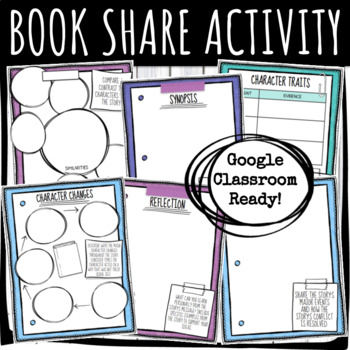 Preview of Book Report / Book Share Project - Digital Tasks for Google Classroom