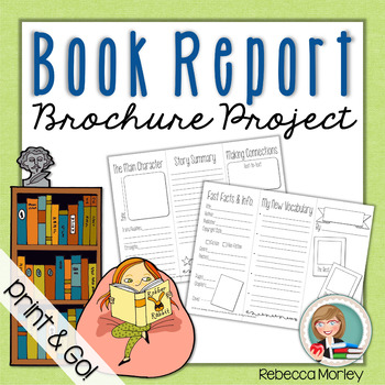 book report brochure template