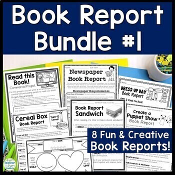Preview of Book Report Bundle #1: 8 Best Selling Book Report Templates for 3rd, 4th & 5th