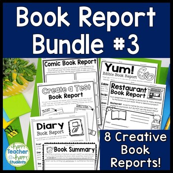 Preview of Book Report Bundle #3: 8 Best-Selling Book Report Templates for 2nd - 5th Grade