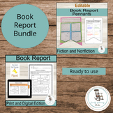 Book Report Bundle, Fiction and Nonfiction Book Reports Te