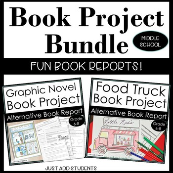 Preview of Book Report Bundle with Creative Reading Projects and Activities