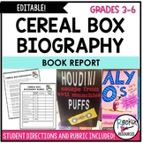 Book Report | Cereal Box Book Report | Biography Book  | C