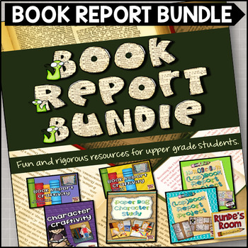 Preview of Book Report Project Reading Activity Bundle