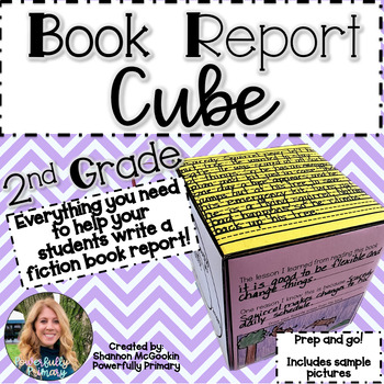 Preview of Book Report Cube | Fiction | 2nd Grade