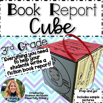 Preview of Book Report Cube | Fiction | 3rd Grade