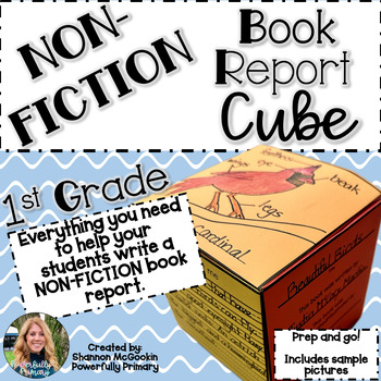Preview of Book Report Cube | Non-Fiction | 1st Grade