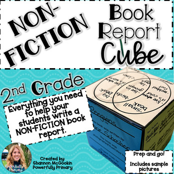 Preview of Book Report Cube | Non-Fiction | 2nd Grade