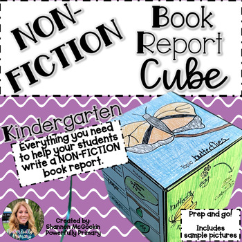 Preview of Book Report Cube | Non-Fiction | Kindergarten