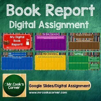 Preview of Book Report -  Digital Templates (Language Arts)