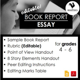 Book Report Essay {Digital & PDF} Distance Learning