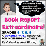 BOOK REPORT Extraordinaire! For Independent Reading 6-9 (S