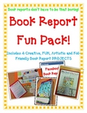 Book Report FUN PACK|4 Projects|Board Game-Newspaper-Faceb