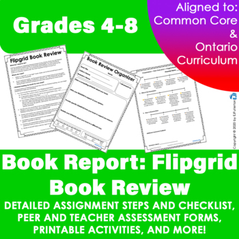 Preview of Book Report: Flipgrid Book Review | Grades 4-8 | Distance Learning Ready