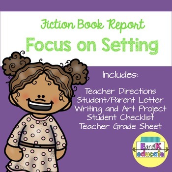 Preview of Fiction Book Report Focus On Setting