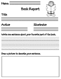 Book Report Form Template