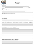 Book Report Forms