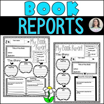 Preview of Book Report Forms - Simple and Easy