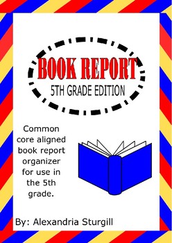 Preview of Book Report Graphic Organizer