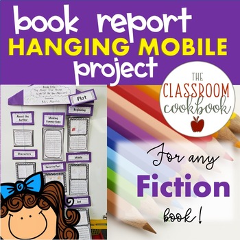 Preview of Book Report Mobile Project! Adapted for ALL Grades!