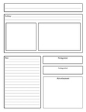 Book Report Newspaper Template